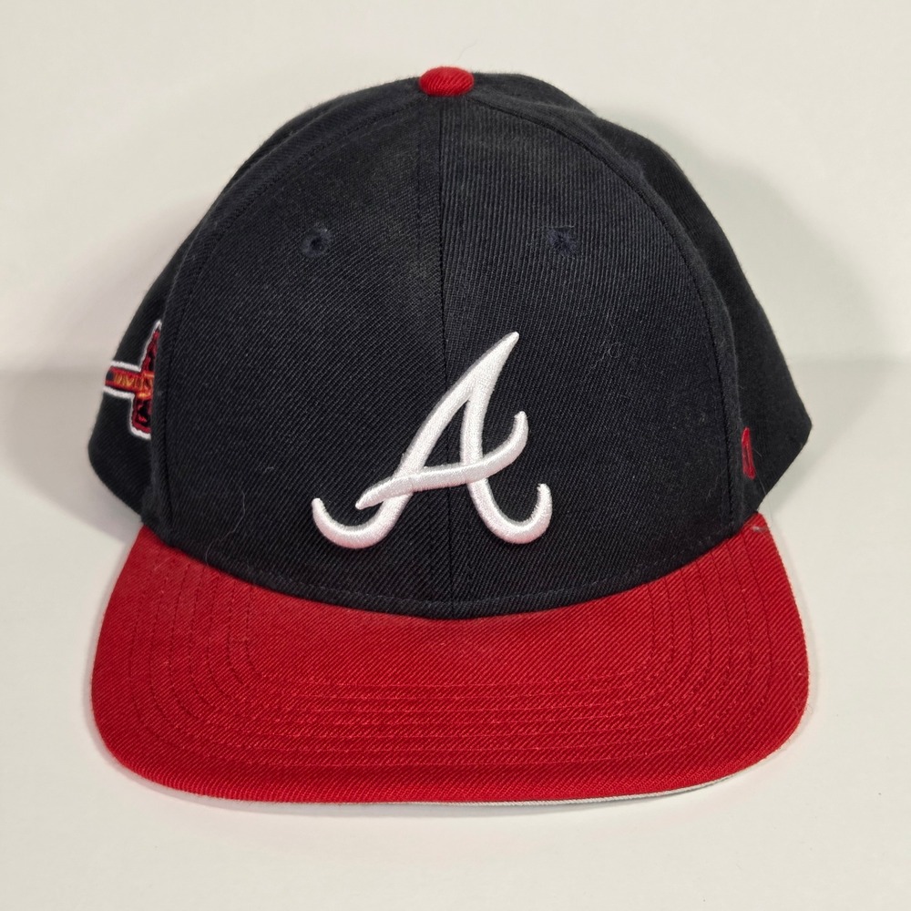 47 Brand Atlanta Braves Snapback Hat Navy Red MLB Baseball Cap Tomahawk OSFA